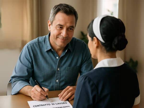 datore di lavoro firma assunzione lavoratori domestici