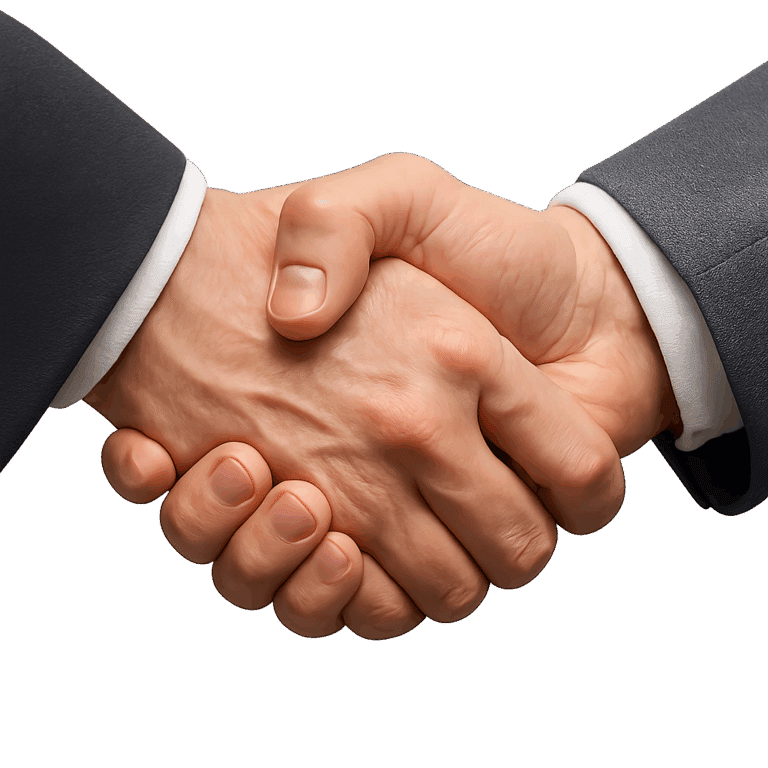 due mani che si stringono dopo assunzione partita iva